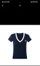 A CHOCK【Achock官方店】復古辣妹V領(lǐng)撞色短袖T恤女夏季運動(dòng)修身顯瘦上衣 白色 S 曬單實(shí)拍圖
