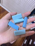 超輕粘土橡皮泥水晶彩泥兒童手工diy黏土沙玩具套裝泥巴玩具工解壓袋裝 彩色三角橡皮擦5塊 曬單實(shí)拍圖