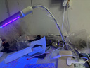 鹿仙子 夾式紫外線固化燈led膠延長膠綠油固化主板維修UV無影膠紫光燈 24W固化燈（含夾式旋轉(zhuǎn)大支架） 曬單實拍圖