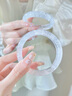 老鳳祥白水晶手鐲女士新中式冰種寬條手鐲結婚紀念日禮物送女友老婆白水晶手鐲9n/56-57# 曬單實(shí)拍圖