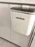 麥桶桶（Mr.Bin）廚房專用垃圾桶壁掛式帶蓋懸掛廚余櫥柜不銹鋼免彎腰衛(wèi)生間廁所 鋼蓋款丨 奶油白 9L 丨贈(zèng)掛鉤和背貼 曬單實(shí)拍圖