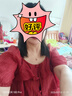 香影度假風(fēng)紅色套裝裙女2025夏季新款一整套搭配短袖半身裙兩件套 暗紅 XL 曬單實(shí)拍圖