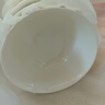 斯凱綈（Sky Top）米飯碗陶瓷湯碗骨瓷防燙高腳碗純白家用酒店餐具4.5英寸8件套裝 曬單實(shí)拍圖