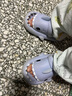 LATE TIME鯊魚(yú)兒童拖鞋夏男孩可愛(ài)卡通軟底防滑涼拖鞋嬰幼兒寶寶洞洞鞋女夏 霧藍【綁帶】 內長(cháng)18cm 180碼 曬單實(shí)拍圖