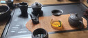 驕鹿景德鎮(zhèn)紫砂壺中式功夫茶具套裝陶瓷泡茶壺茶杯子浮雕龍紋整套 紫砂【鵬程萬里-14頭】 曬單實拍圖
