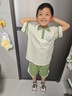 班尼路童裝男童套裝夏季薄款上衣兒童撞色短褲運動(dòng)風(fēng)POLO領(lǐng)男孩潮酷夏裝 米拼藏藍BNL想要足球X 140 【推薦體重56-68斤】 曬單實(shí)拍圖