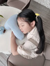 可韻（CORY）午睡枕小學(xué)生抱枕兒童趴睡枕頭便攜午覺(jué)成人辦公室午休神器 蘭 曬單實(shí)拍圖