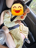 怡戈（Ekobebe）兒童安全座椅增高墊3-12歲便攜式簡易寶寶車載汽車安全 櫻花粉（通用車型） 曬單實拍圖