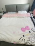 卡通純棉床上四件套100%全棉床單被套凱蒂貓少女心可愛被套女生 可愛凱蒂貓-白粉【100%全棉】 1.8m床單四件套-適200x230被子 曬單實拍圖