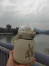 Vanow鈴蘭大容量保溫壺女學(xué)生嬰幼兒奶粉旅行壺316不銹鋼兒童吸管水壺 鈴蘭白900ml【316不銹鋼內膽】 曬單實(shí)拍圖