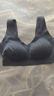 愛(ài)慕（Aimer）內衣女無(wú)鋼圈背心式文胸薄款無(wú)痕聚攏穩定承托抗菌 灰藍色文胸 M (165) 曬單實(shí)拍圖
