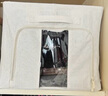 吱凡日本羽絨服收納箱衣服衣物被子整理箱布藝家用折疊百納箱衣柜收納 【卡其色-中號66L】 50*40*33cm 2個 【天山棉麻丨健康無味】 曬單實拍圖