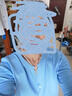 哥瑞美（GOREMAN）天絲短袖T恤女2025新款夏季時尚洋氣寬松開衫外套v領(lǐng)冰絲針織上衣 純凈藍 均碼 【建議80-130斤】 曬單實拍圖