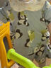 babylove親子裝家居套裝夏季薄款竹棉山茶母女母子短袖短褲居家兩件套睡衣 曬單實(shí)拍圖