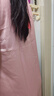 貓人（MiiOW）真絲睡裙女夏季寬松中袖薄款桑蠶絲中長(zhǎng)款甜美氣質(zhì)絲綢家居服睡衣 豆沙粉 GLSL 3XL -體重（140-160斤） 曬單實(shí)拍圖