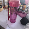 特百惠（Tupperware）正品水杯500ml茶韻隨心杯密封防漏塑料杯運動泡茶杯男女學(xué)生杯子 美唇紅 500ml 曬單實拍圖