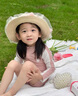 G.DUCKKIDS童裝女童套裝夏季2024新款中大童女孩夏裝扎染純棉短袖T恤半身裙 粉色（帶安全褲） 140 建議身高130-140cm年齡9-10歲 曬單實(shí)拍圖