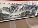 盛楨 源遠(yuǎn)流長山水畫國畫純手繪真跡客廳風(fēng)景裝飾畫沙發(fā)背景墻壁畫招財風(fēng)水畫靠山圖辦公室掛畫字畫裝裱帶框 源遠(yuǎn)流長 小六206*86cm(實(shí)木框+有機(jī)玻璃) 曬單實(shí)拍圖