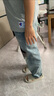 Levi's?SilverTab?25春夏新款男士美式高街破洞寬松直筒牛仔褲 淺藍色 32 (32) 曬單實拍圖