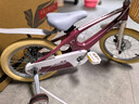 鳳凰（Phoenix）兒童自行車(chē)3-6-8-10歲鎂合金英倫風(fēng)男女孩童車(chē)小孩寶寶腳踏車(chē)單車(chē) 16寸 朱砂紅鎂合金車(chē)架+彩色輪胎 曬單實(shí)拍圖