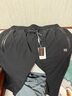 羅蒙（ROMON）休閑短褲男士夏季冰絲七分褲運(yùn)動(dòng)男褲薄款速干褲子男DK79黑色 3XL 曬單實(shí)拍圖
