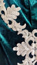 金絲絨黑色走秀旗袍2025新款長款復(fù)古優(yōu)雅高端大氣舞臺演出服旗袍 墨綠色 3XL 曬單實拍圖