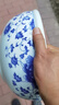 安俊晟景德鎮(zhèn)陶瓷和面盆家用帶蓋加厚釉下老式發(fā)面揉面盆耐高溫特大號碗 不帶蓋 青花牡丹中號直徑32cm 曬單實(shí)拍圖