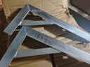 耐堅加厚角鋼三角層板托置物架支撐承重鍍鋅管道固定支架壁架貨架 鍍鋅三角架400 曬單實(shí)拍圖