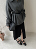 妙麗（Millies）品牌復(fù)古芭蕾風瑪麗珍鞋女內(nèi)增高小皮鞋2025夏季新款百搭休閑單鞋 黑色 36 (230mm)  標準碼 曬單實拍圖