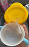 利其爾（Richell） 可按壓學(xué)飲杯兒童吸管水杯嬰兒訓(xùn)練杯暢飲杯吸管杯牛奶杯漱口杯 清新黃 曬單實(shí)拍圖