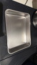 無印良品（MUJI）不銹鋼方形盆 加大家用餐盤廚具托盤 長(zhǎng)26.5×寬20.5×高4.5cm 曬單實(shí)拍圖