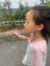 南極人兒童睡衣夏季女童薄款純棉卡通少女家居服連衣裙 粉色小兔 140 曬單實(shí)拍圖