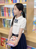 英氏（YEEHOO）女童套裝兒童衣服夏季時(shí)尚休閑學(xué)院風(fēng)短袖短裙兩件套夏裝中大童裝 學(xué)院百褶領(lǐng)結(jié)（套裝） 【涼感棉柔】 160 cm【順豐包郵&極速達(dá)】 曬單實(shí)拍圖