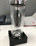 希諾（HEENOOR）玻璃杯雙層水杯男帶濾網(wǎng)防燙泡茶杯車載高檔辦公水晶杯子專用禮物 鏡面杯蓋6901-310ml 曬單實拍圖