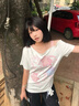 LDBEhellokitty斜肩短袖t恤女夏季新款小眾設(shè)計感顯瘦吊帶露肩上衣ins 白色 XL 【105-120斤】 曬單實拍圖