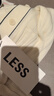 LESS【商場同款】2025年秋新款休閑撞色修身短袖針織衫2P7318660 105半漂白 S 曬單實拍圖