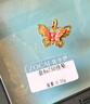 佐卡伊七夕禮物 K金吊墜黃18K金蝴蝶吊墜琺瑯項鏈國風(fēng)生日禮物 D11797 曬單實拍圖