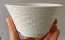 瑪戈隆特 事事如意餐具純白浮雕骨瓷餐盤整套散件組合 12.5CM*6.5CM飯碗 1頭 曬單實拍圖