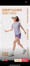 范斯蒂克（vansydical）專(zhuān)業(yè)跑步運動(dòng)套裝女春夏季新款網(wǎng)紅瑜伽服健身訓練服短袖短褲 藕紫+鈦灰兩件套 M (建議95-105斤) 曬單實(shí)拍圖