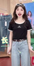 IEF/愛(ài)依服2025夏新款【小個(gè)子】牛仔闊腿褲時(shí)尚百搭寬松顯瘦長(cháng)褲 曬單實(shí)拍圖