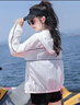 KANJOOP輕薄防曬衣女防紫外線(xiàn)韓版寬松時(shí)尚防曬服外套2024夏新款防曬衫女 藍色 2XL 【建議130-150斤】 曬單實(shí)拍圖