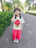 迪士尼（Disney）童裝女童夏裝套裝2025年新款甜美兩件套兒童衣服女孩短袖T恤褲子 6202套裝 140 建議9~10歲（130-140cm） 曬單實拍圖