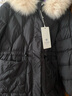 千仞崗冬季女士中長款羽絨服女百搭休閑時(shí)尚冬裝保暖防寒服毛領(lǐng)連帽外套 魔力黑 M (165) 曬單實(shí)拍圖