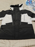 卡賓男裝 90鴨絨羽絨服秋冬新款反光印花寬松外套山系戶 煤黑色01 L /175/50 曬單實(shí)拍圖