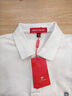 皮爾卡丹（pierre cardin）夏季新款男士短袖t恤翻領(lǐng)純棉半袖T恤衫純色寬松商務(wù)POLO 衫男裝 白色 XL/52 曬單實(shí)拍圖
