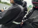 藍(lán)獅雨衣分體式男潮防水全身電動(dòng)車摩托車外賣防暴雨超薄透氣戶外套裝 黑灰升級(jí)款（隱藏鞋套+收納袋） S 1件 體重50-65kg 曬單實(shí)拍圖