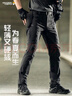 龍牙戰凌輕量戰術(shù)褲加強版男士戶(hù)外春夏通勤舒適休閑彈力工裝褲 極夜黑 35 185/92B高185重165-185斤 曬單實(shí)拍圖