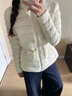 MACKAGE【七夕】MACKAGE女士 JACEY輕薄收腰修身保暖經(jīng)典顯瘦時(shí)尚羽絨服 奶油白 M 曬單實(shí)拍圖
