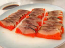 紅黃希鯪魚籽即食刺身冷凍西鱗魚籽生魚片壽司料理三文魚伴侶 4條裝(紅黃各2條)配芥末醬油 曬單實拍圖