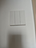 施耐德電氣三開(kāi)單控開(kāi)關(guān) 86型墻壁電源開(kāi)關(guān)插座面板暗裝 桓悅系列 清雅白色 曬單實(shí)拍圖
